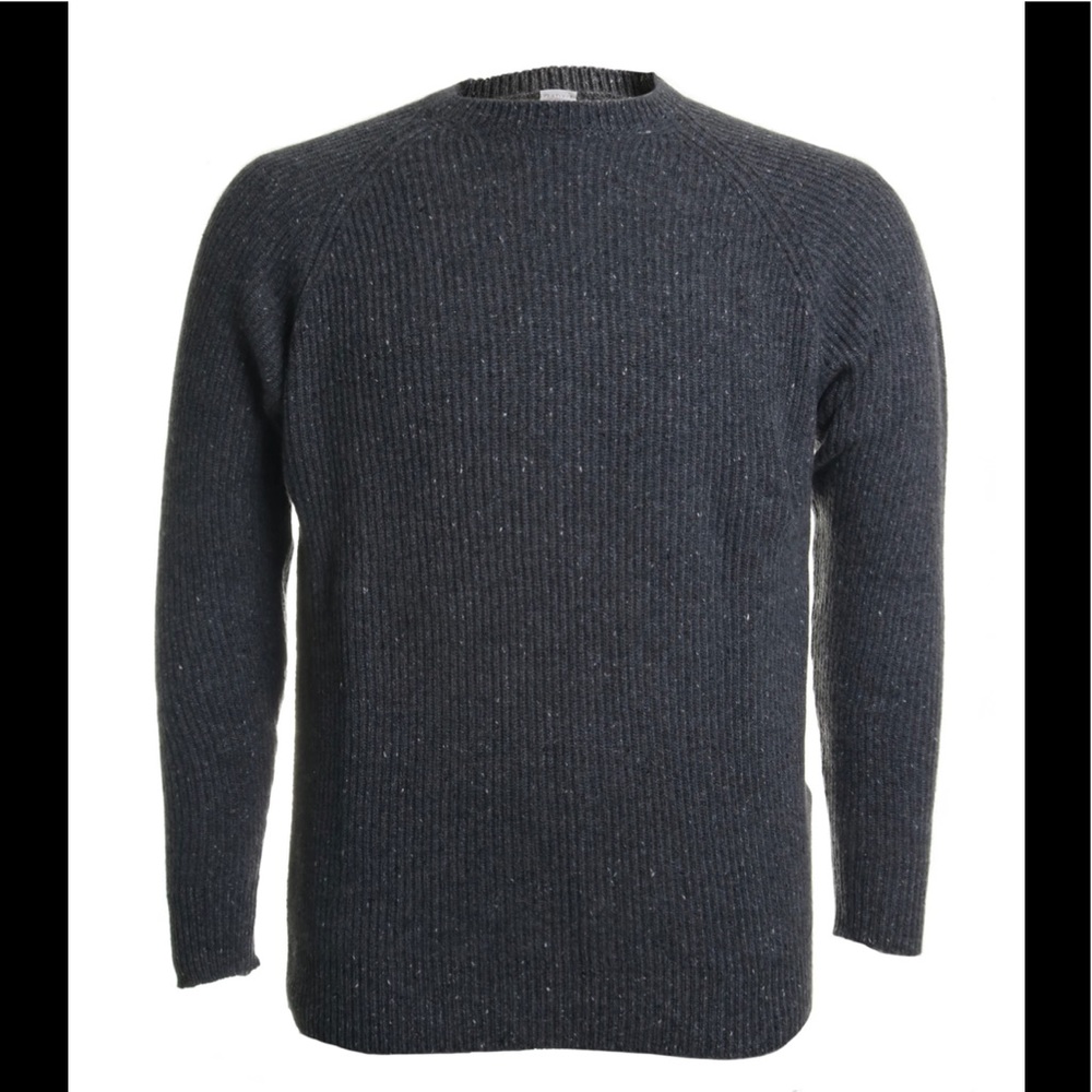 ELEVENTY CASHMERE CHUNKY KNIT CREW NECK SWEATER L